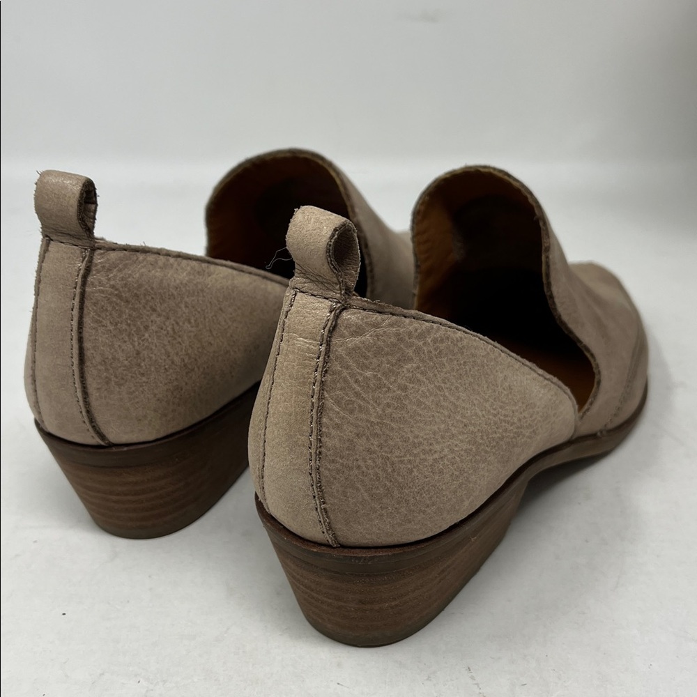 LUCKY BRAND Mahzan loafers tan hazel leather pointed almond toe women’s sz 6.5 - Picture 5 of 14